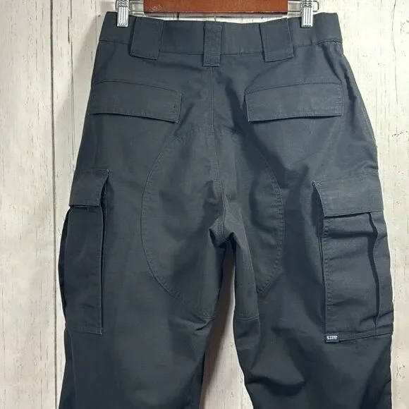 5.11 Tactical Mens Black Cargo Outdoor Hiking Pockets Preppy Pants - Picture 11 of 16
